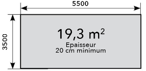 equipement fourni avec la piscine en bois rectangulaire azura 250 x 450